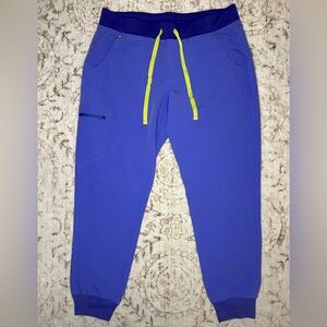 Figs Periwinkle high waisted Zamora Technical Collection Joggers PO# 4239